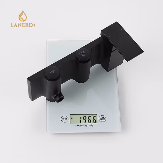 Sanitary Ware Faucet Factory Hot and Cold Water Mixer Wall Mounted Brass Water Tap Rain Bathroom Shower Faucets Upc Shower Faucet Set Black Shower Faucet